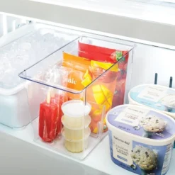 Deep Fridge & Freezer Bin Clear - Brightroomâ„¢: PETG, Freezer Organizer, Hand Wash, 8.25" H X 13" D X 7.4" W