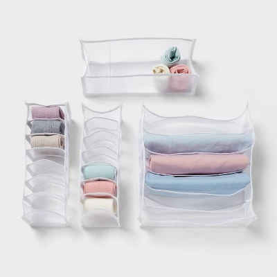 Mesh Drawer Organizer Inserts 4pk - Brightroom™ 5 Mesh Drawer Organizer Inserts 4pk - Brightroom™ - Image 3