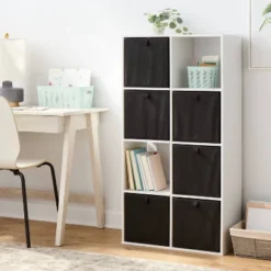 11" Fabric Bin 6pk - Black - Brightroomâ„¢