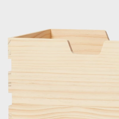 Narrow Wood Bin - Brightroom™ 4 Narrow Wood Bin - Brightroom™ - Image 2