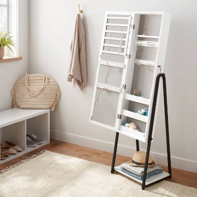 Jewelry Cabinet With Mirror - Brightroom™ 3 Jewelry Cabinet With Mirror - Brightroom™