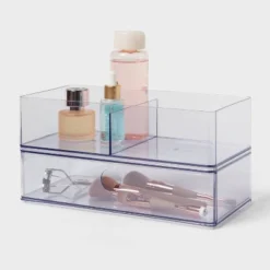 Clear Divided Bin With Drawer - Brightroom™ 7 Clear Divided Bin With Drawer - Brightroom™ -Brightroom GUEST b5bf7565 dcd9 4c10 9005 c5f29f4cbc8b