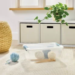 15qt Storage Bin With Latches - Brightroomâ„¢
