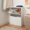 Laminate Pivot Open Shoe Cabinet White - Brightroom™ 2 Laminate Pivot Open Shoe Cabinet White - Brightroom™ -Brightroom GUEST c4d70cfb 7fdb 4166 a55c b11dc54ee24e