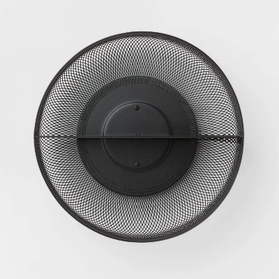 11" Metal Mesh Turn Table Black - Brightroom™: Portable Steel Storage & Organization Bin, No Assembly Required 4 11" Metal Mesh Turn Table Black - Brightroom™: Portable Steel Storage & Organization Bin, No Assembly Required - Image 2