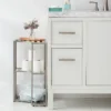 Small Space Storage Cabinet Brushed Nickel Metal - Brightroom™ -Brightroom GUEST cd373df9 28a2 4173 9b5a 1f4c70cfdce3