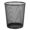 Mesh Waste Basket Black - Brightroom™: Steel, 3 Gallon, Nonslip Base, Fingerprint-Resistant, Indoor Mesh Trash Can -Brightroom GUEST d02a6d9b 9221 46ec b37b 9676a4a1940e
