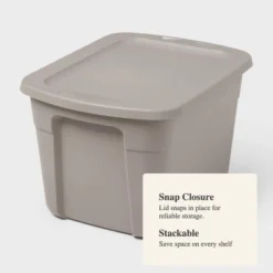 18gal Non-Latching Storage Tote Gray - Brightroom™ 7 18gal Non-Latching Storage Tote Gray - Brightroom™ -Brightroom GUEST d628e126 0b63 4343 8f76 a14188377986