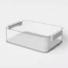 Click In Place 10qt Clear Plastic Storage Bin With White Latch For Home And Office Organization - Brightroom™ 1 Click In Place 10qt Clear Plastic Storage Bin With White Latch For Home And Office Organization - Brightroom™ -Brightroom GUEST db4e3951 2cf9 4930 ad6e 7e8023d58a28