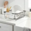 Small Steel Dish Drainer Black - Brightroom™: Freestanding Dish Drying Rack With Utensil Holder, Powder-Coated Steel -Brightroom GUEST e0b3a279 5672 4498 8e6f 941155026c95