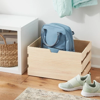 Medium Wood Bin - Brightroom™ 3 Medium Wood Bin - Brightroom™