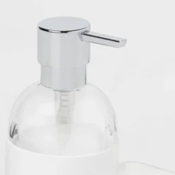 Plastic Soap Pump With Silicone Holder With Caddy & Tray White - Brightroom™: Kitchen Soap Caddy Dispenser 8 Plastic Soap Pump With Silicone Holder With Caddy & Tray White - Brightroom™: Kitchen Soap Caddy Dispenser -Brightroom GUEST f322c1f1 0ec8 49b4 b07f 79a4a9dfa233