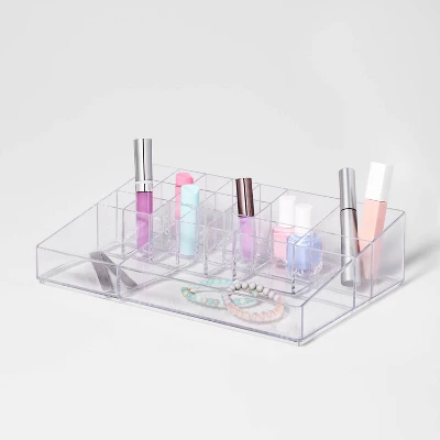 Bathroom Plastic Extra Large Cosmetic Organizer Clear - Brightroom™ 5 Bathroom Plastic Extra Large Cosmetic Organizer Clear - Brightroom™ - Image 3