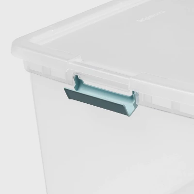 86qt Deep Storage Bin Clear With Latches - Brightroom™ 4 86qt Deep Storage Bin Clear With Latches - Brightroom™ - Image 2