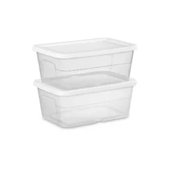 16qt Clear Storage Box With Lid White - Brightroom™ 21 16qt Clear Storage Box With Lid White - Brightroom™ -Brightroom GUEST f5a25326 c8c3 4369 bece 02ea80a39123
