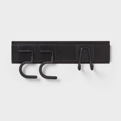 Heavy Duty Garage Tool Hook And Rail Kit - Brightroom™: Wall Mounted Storage, Steel, Black, 36" Width, 90 Lb Capacity 5 Heavy Duty Garage Tool Hook And Rail Kit - Brightroom™: Wall Mounted Storage, Steel, Black, 36" Width, 90 Lb Capacity - Image 3