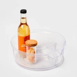 Plastic Lazy Susan Turn Table 11" - Brightroom™: Clear Pantry & Cabinet Organizer -Brightroom GUEST f743fed1 102d 4773 a6e1 e721feeccd98