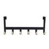 Mixed Material Over The Door 6 Hooks Rail Matte Black - Brightroom™ 2 Mixed Material Over The Door 6 Hooks Rail Matte Black - Brightroom™ -Brightroom GUEST f77817c6 b17a 4038 a8d9 83e54ac180a4