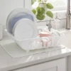 Plastic Dish Drainer White - Brightroom™: Freestanding Polypropylene Dish Drying Rack, Hand Wash, 17.4" Depth -Brightroom GUEST f7da58f0 4084 4019 ae24 c4c61c3207be